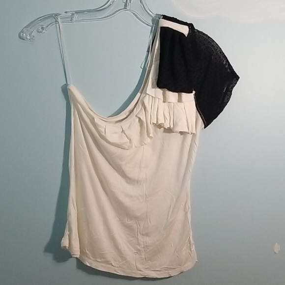 Costa Blanca one shoulder dot mesh sleeve XL - Picture 1 of 10